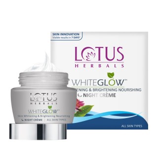 Lotus Herbals WHITEGLOW Skin Whitening & Brightening Nourishing Night Cream 60 gm